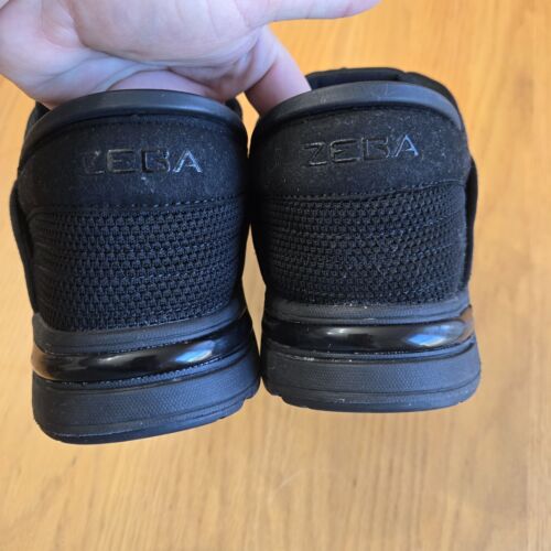 Zeba Men's Size 12 W Jet Black Hands-Free Lace-Up Everyday Sneakers Tennis Shoes - Picture 3 of 6