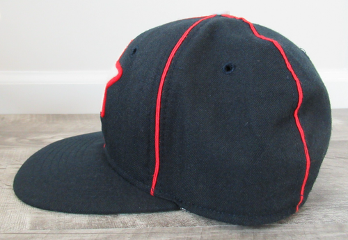 Sombrero ajustado romano vintage de estrellas de Hollywood talla 7 5/8 liga menor banda de cuero de EE. UU. - Imagen 4 de 9