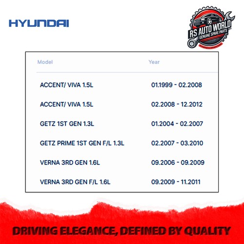 Genuine Hyundai engine oil filter assembly for Accent 1999-2012 2630022800 - Picture 3 of 4