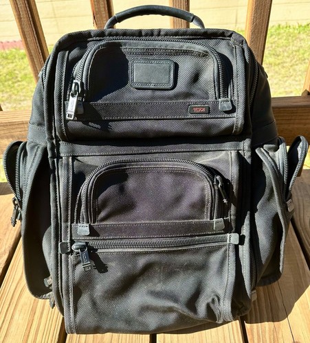 TUMI Alpha T-Pass 26578DH Brief Backpack Black Carry On Travel Laptop Pocket
