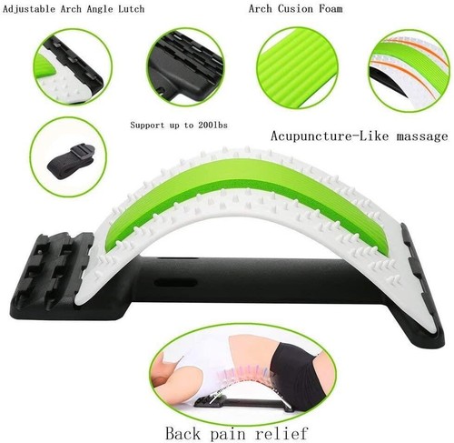 Back Pain Relief Stretcher Orthopedic Lumbar Posture Support Body Spine Massager - Picture 6 of 19