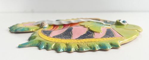 Fisch Deko Keramik Kunsthandwerk grün Handarbeit VE151 (2401DM72) 06/25 - Imagen 4 de 5