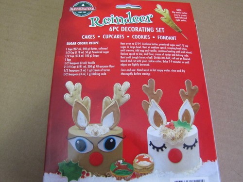 Reindeer 6 pc Cookie Decoraring Set - Picture 4 of 5