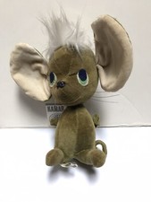 Kamar Mouse Sonja Plush Doll Orig Hang Tag Wood Stuffed Japan 6" 2602 Vtg 1966