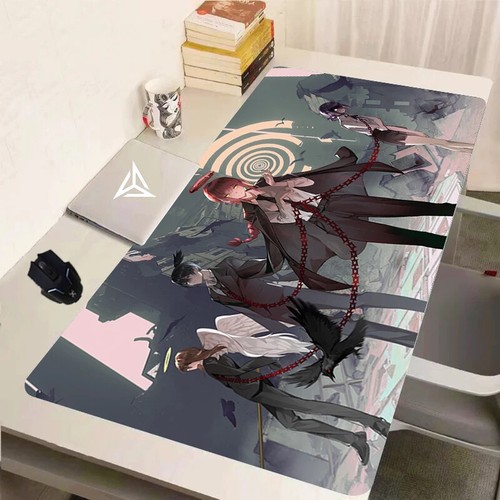 Chainsaw Man Anime L-XXXL Large Anti-Slip Mouse Pad Gaming Keyboard Desk PC Mat - 第 5/12 張圖片
