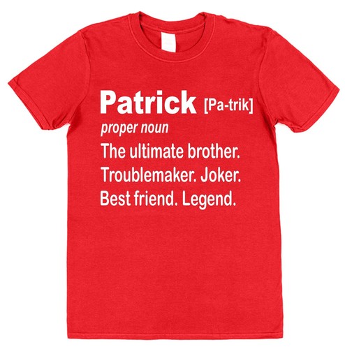 Personalised Funny Brother Definition T-Shirt Gift for Brothers Cotton With Name - Picture 4 of 5