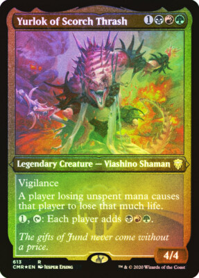MTG 幽愁 foil MTG FOIL ETCHED Yurlok of Scorch Thrash - Commander Legends #613
