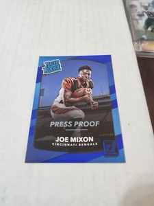 2017 Donruss Blue Press Proof Joe Mixon Rc # 335
