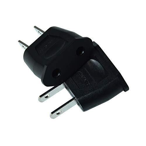 2 Stück Europäische EU auf US Stecker Adapter, Europäischer auf Amerikanischer Netzstecker Adapter - Bild 4 von 5