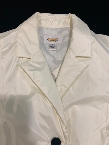 Talbots Jacket Women’s 10 White Lightweight Cream Coastal Capsule Minimalist - Picture 3 of 12