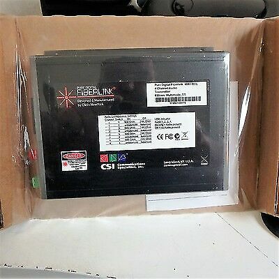 CSI Digital Fiberlink 4-Kanal Audio Multiplexer 850nm Receiver #4040-B1S - Bild 2 von 3
