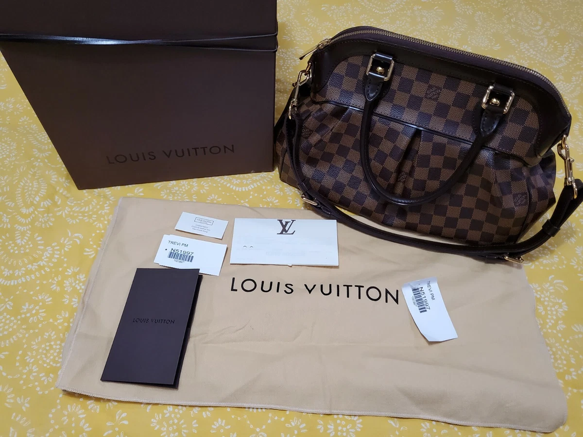 Louis Vuitton Trevi Bag Damier Ebene Canvas GHW