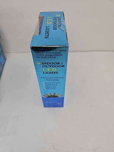Led Indoor Outdoor Set of 70 Blue Lights Christmas By B.I.C. Ltd New In Box NOS - Picture 4 of 4
