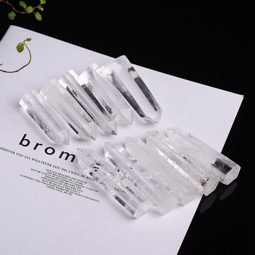 60-70mm Natural Rock Clear Quartz Crystal Point Wand Obelisk Stone Healing Reiki - Picture 6 of 18