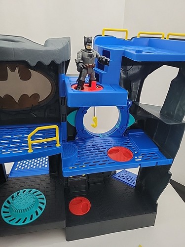 Imaginext 2007 Batman Batcave Tower Playset ++ FIGURES & BATCYCLE Fisher-Price - Picture 14 of 15
