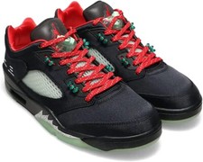 Clot x Air Jordan 5 Retro Low SP "Jade" Black/Fire Red DM4640-036 Schuhe Sneaker
