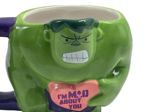 Zak Designs HULK Ceramic Chibi Mug VALENTINE 2024 "I am Mad for You" - Picture 7 of 11