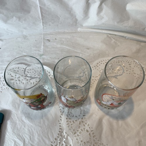 Vintage Norman Rockwell Coca-Cola Christmas Santa Claus Drinking Glasses - Picture 3 of 25