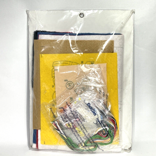 Bucilla BABBO NATALE E GELO Maria Stanziani Kit Applique Calza Feltro 83974 NUOVO - Foto 5 di 7