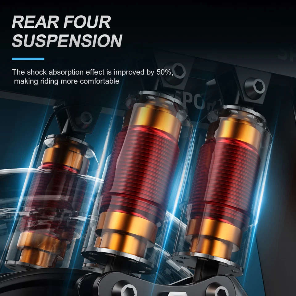 Bicicleta Eléctrica Plegable GS5 para Adultos 740W 19MPH Bicicleta Eléctrica Bicicleta Eléctrica de Cercanías Foto 4 de 4