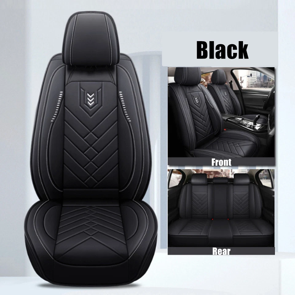For ACURA RDX 2008-2023 Faux Leather Seat Cover Front + Rear Protector Cushion - Image 4 of 4
