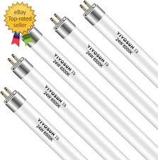 T5 Grow Light Bulbs 2 Ft 22 Inches, 24W 6500K HO Fluorescent Tubes Light Bulbs,