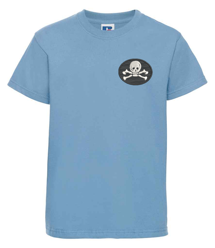 Kids Pirate T-Shirt - Unisex Embroidered Nautical Tee for Boys & Girls - Picture 2 of 5