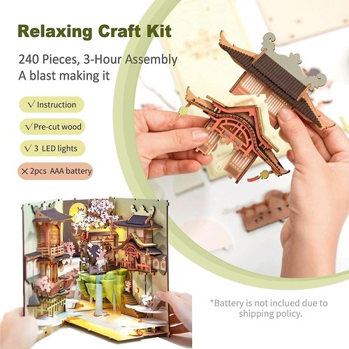 Rolife Book Nook DIY Wooden Puzzle Dollhouse Adult Gifts with LED Building Kit - Picture 7 of 12