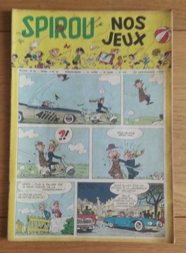 SPIROU ( journal )  n° 972 , couverture Franquin , ( Dupuis , 29/11/1956 ) - Picture 1 of 2