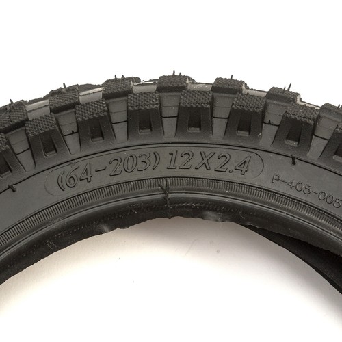 12 Inch Tyre & Inner Tube 12x2.4 Knobbly Tread 4 Ply Kids Bike Bicycle 12 x 2.4" - 第 5/8 張圖片