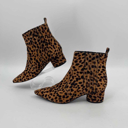 Kendall & Kylie braune Stiefeletten mit Animal-Print | runder Blockabsatz - Bild 8 von 8