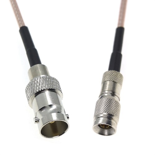 CC4 DIN 1.0/2.3 Mini BNC Male to BNC Female 75 Ohm RG179 Connector Cable Pigtail