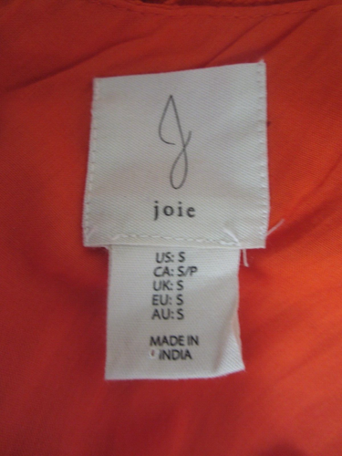 JOIE Jaffa Orange Tiered Lace Trim Ruffle Maxi Dress Size S. Rrp. $295 - Picture 14 of 15