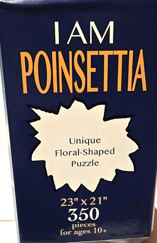 I Am Poinsettia - 350 Pc Unique Floral Shaped Puzzle - 23"x21" Holiday Puzzle - Picture 3 of 4