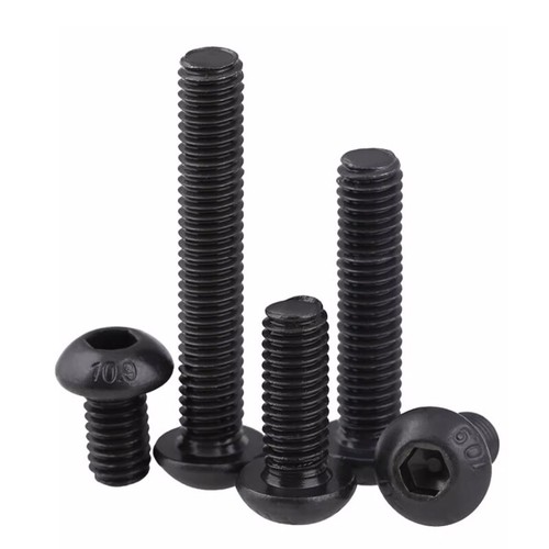 Socket Button Dome Head Allen Screws Bolts UNC 4# 6# 8# High Tensile 10.9 Black - Picture 1 of 7