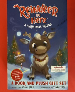 Christmas Reindeer Friend Book And Plush Reindeer children's book and plush to
