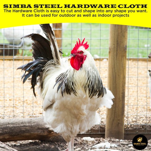 Galvanized Welded Wire Mesh, Hardware Cloth, Size 12"-72"   50/100FT SIMBA STEEL - Picture 12 of 116