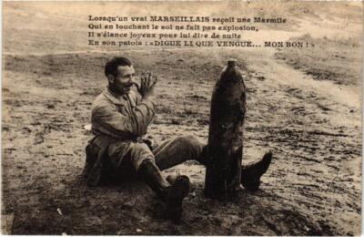 CPA MARSEILLE - Lorsqu'un vrai Marseillais recoit une Marmite (986053)