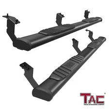 For 05-23 Toyota Tacoma Double Cab 5"Aluminum Texture Black Side Steps Nerf Bar