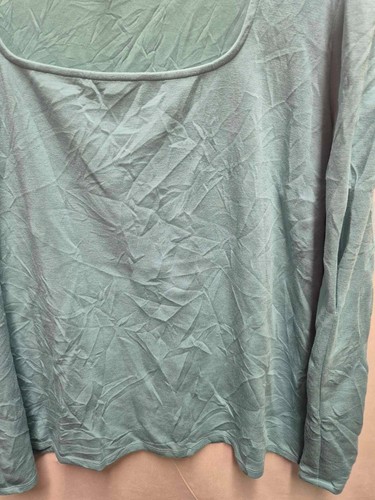 Worthington Blusa Top Donna Collo Quadrato, Manica Lunga Turchese Taglia: XXL - Foto 9 di 11