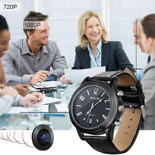 Smart Watch 1080p Full HD 32GB Videoregistratore Audio Ufficio Sicurezza Cam - Foto 12 di 17