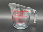 Anchor Hocking company Glass 8 oz (1 cup) Measuring Cup Retro Vintage