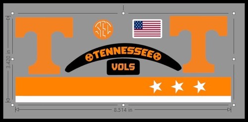 FULL SIZE Tennessee Volunteers Helmet Decals - 14 designs to choose from - Picture 3 of 16