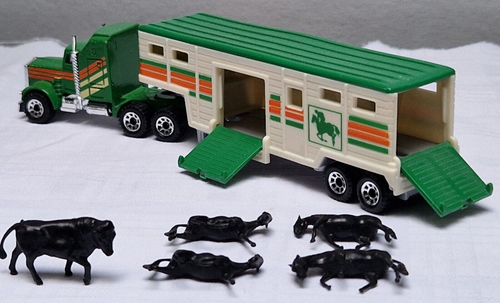 Matchbox Lesney England Kenworth Pferde Transporter LKW mit Anhänger 1983 + 1981 - Bild 6 von 12