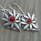 Dangle Women Wedding Engagement Jewelry Gifts 925 Silver Ear Hook Earrings Drop