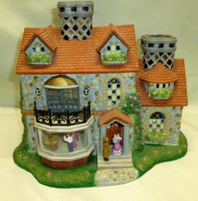 PARTYLITE Olde World Village #3 THE BRISTOL HOUSE House Tealight Candle Holder