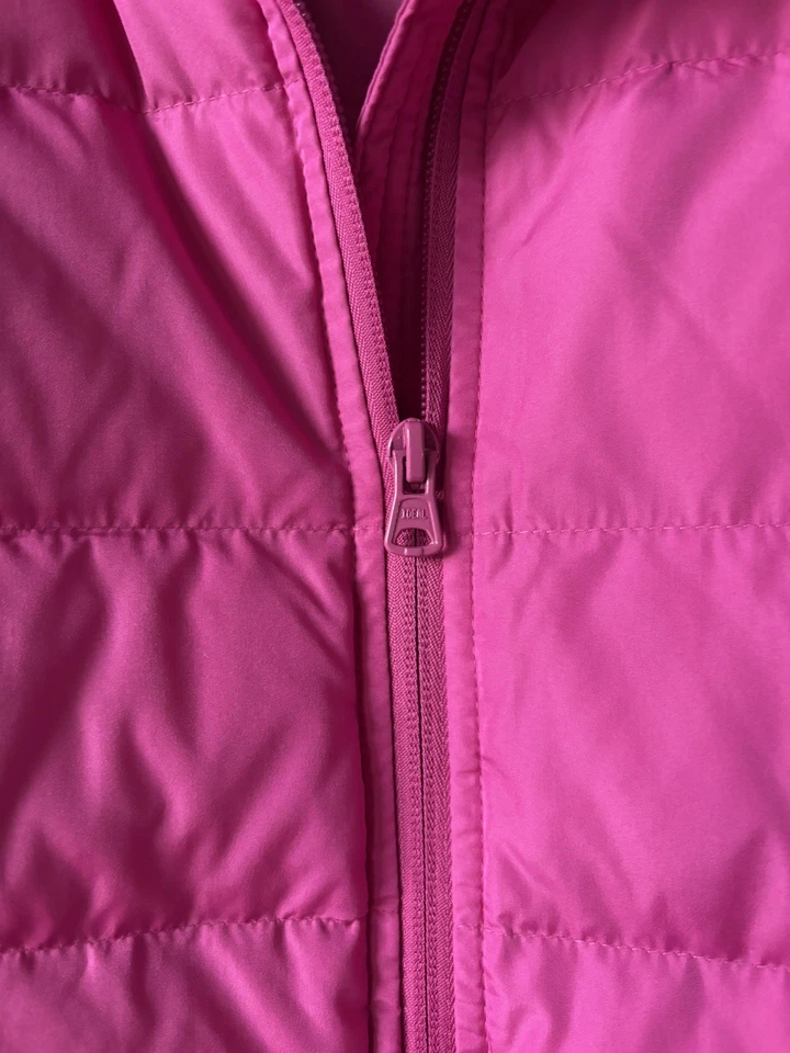 Chaleco de plumón Lands End rosa para mujer talla M Foto 3 de 4