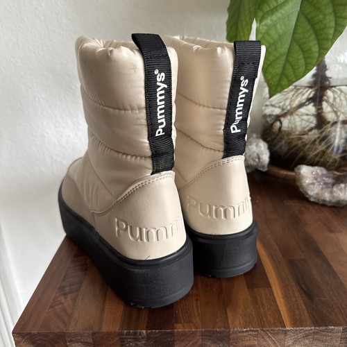 Pummys Snow Boots Stiefeletten Winterboots Gr 40 Gefüttert Plateaus Beige Top - Bild 4 von 18