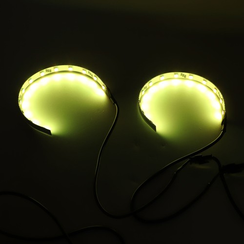 2pcs Multi Color RGB LED Demon Eye APP Control Halo Headlight REL - Picture 4 of 24