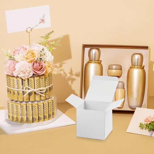 12 Pcs Small Gift Boxes with Lids Mini White Gift Boxes Cardboard Paper Prese... - Picture 8 of 12